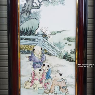 Tranh sứ Ngũ Phúc Lâm Môn - dòng tranh sứ của gốm sứ Giang Tây cao cấp